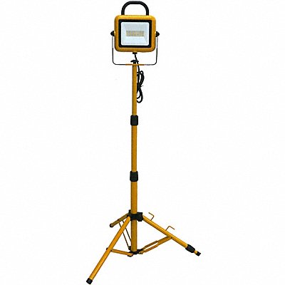 GRAINGER 820DC4 Tripod Job Site Light 6 600lm LED Yellow