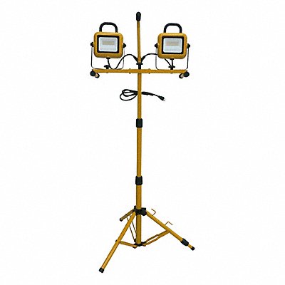 GRAINGER 820DC6 Tripod Job Site Light 9 000lm LED Yellow