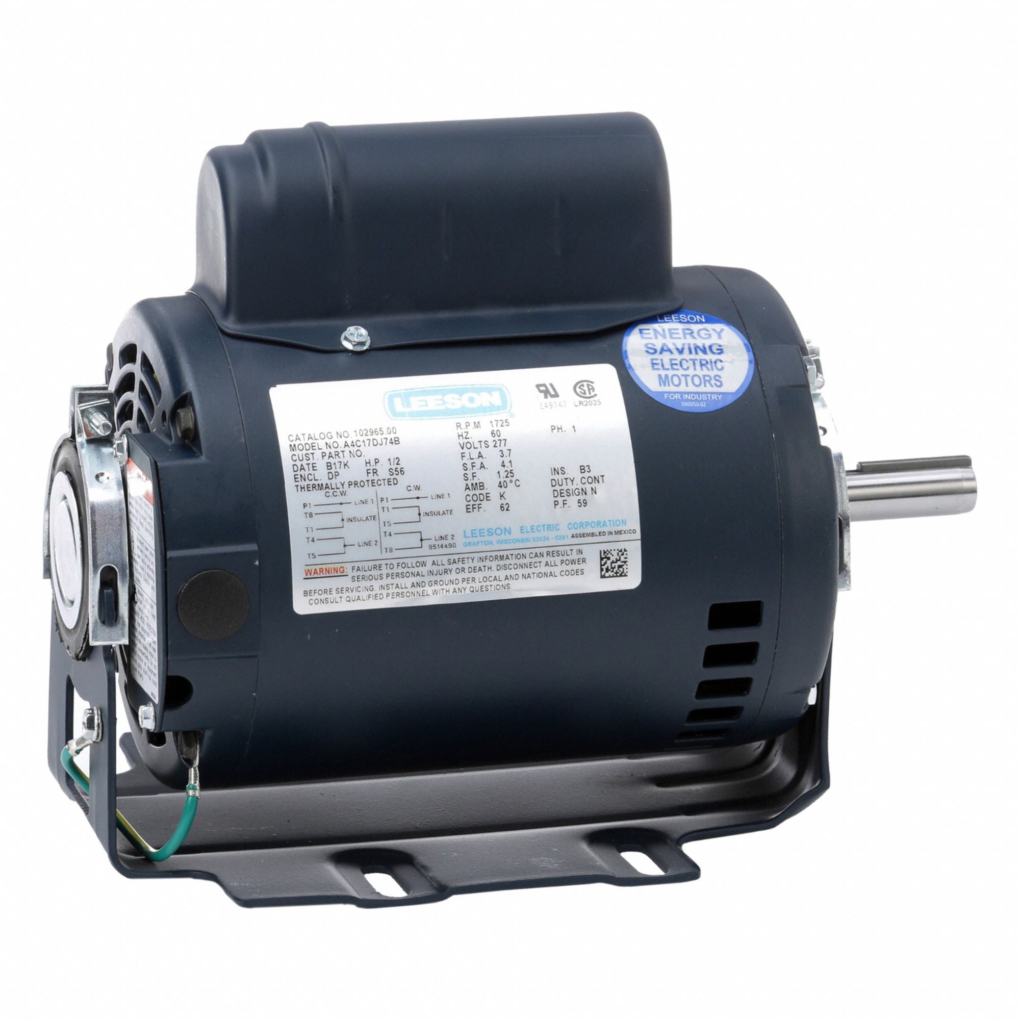 LESSON 10296500 Direct Drive Blower Motor 277V