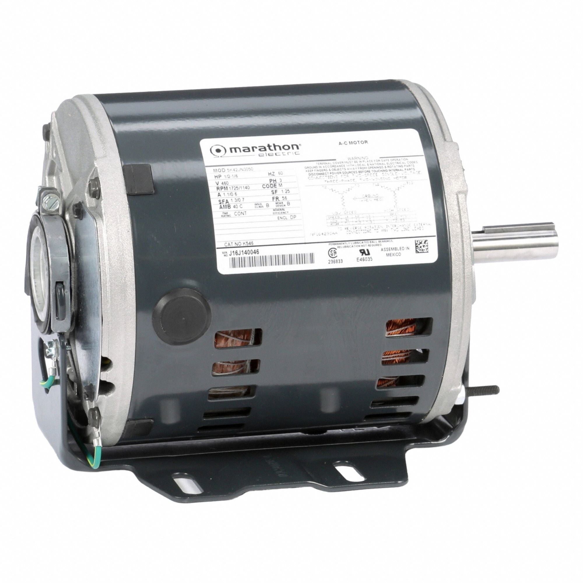 MARATHON MOTORS 048A11O1350 Direct Drive Blower Motor 277V
