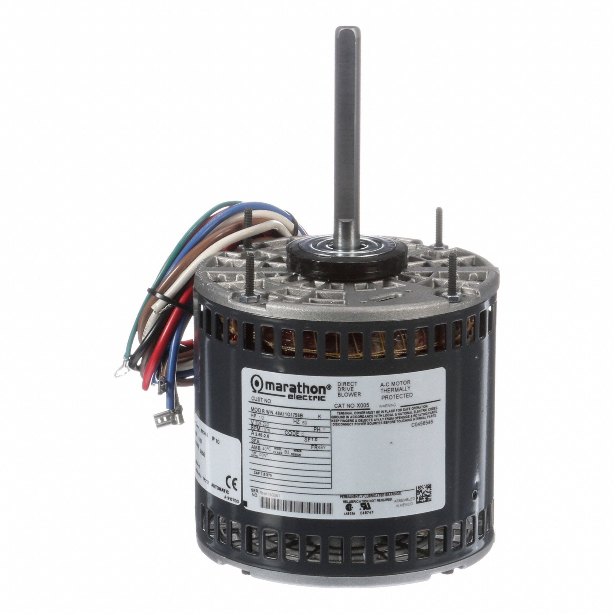 MARATHON MOTORS 048A11O1756 Direct Drive Blower Motor 208-230V