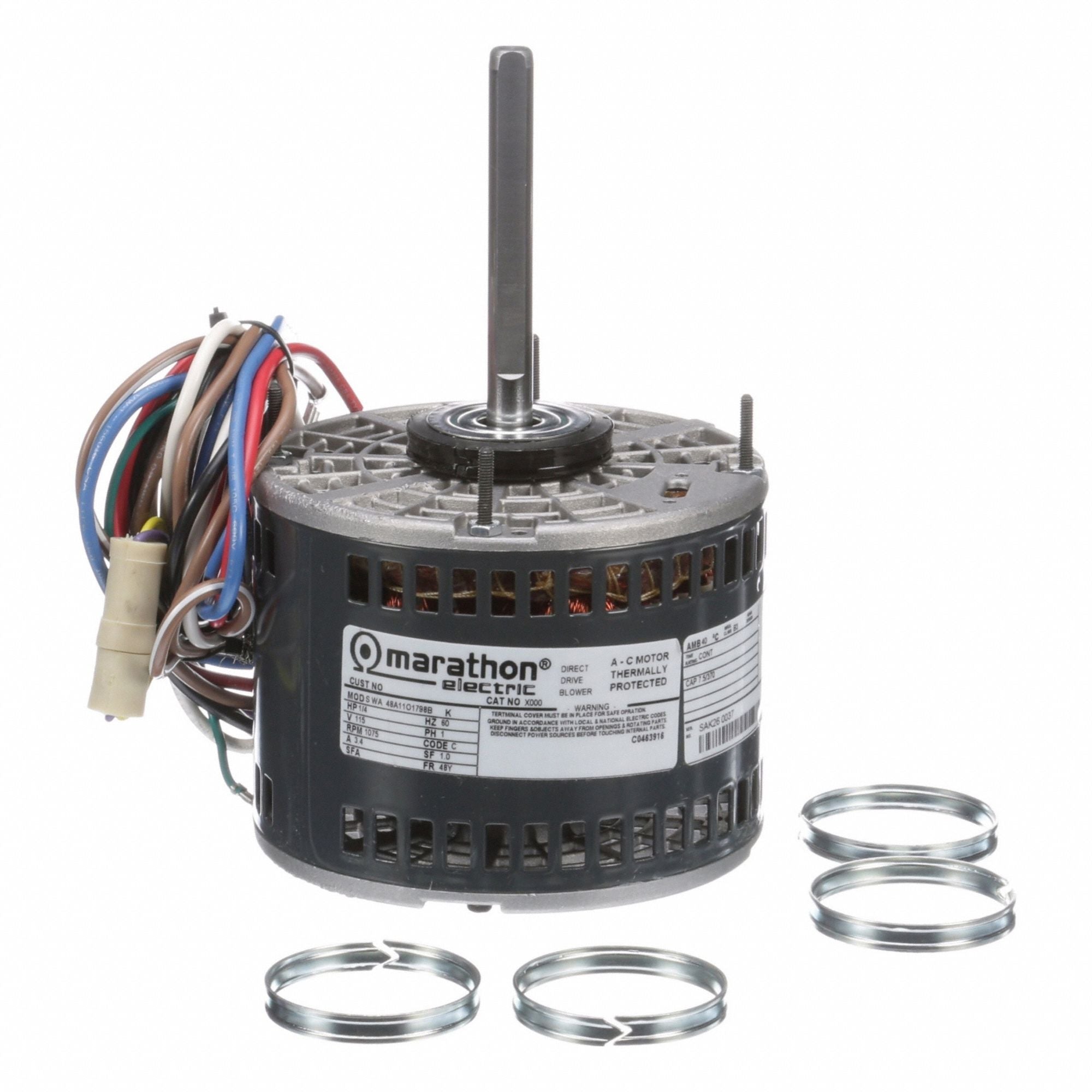 MARATHON MOTORS 048A11O1798 Direct Drive Blower Motor 115V