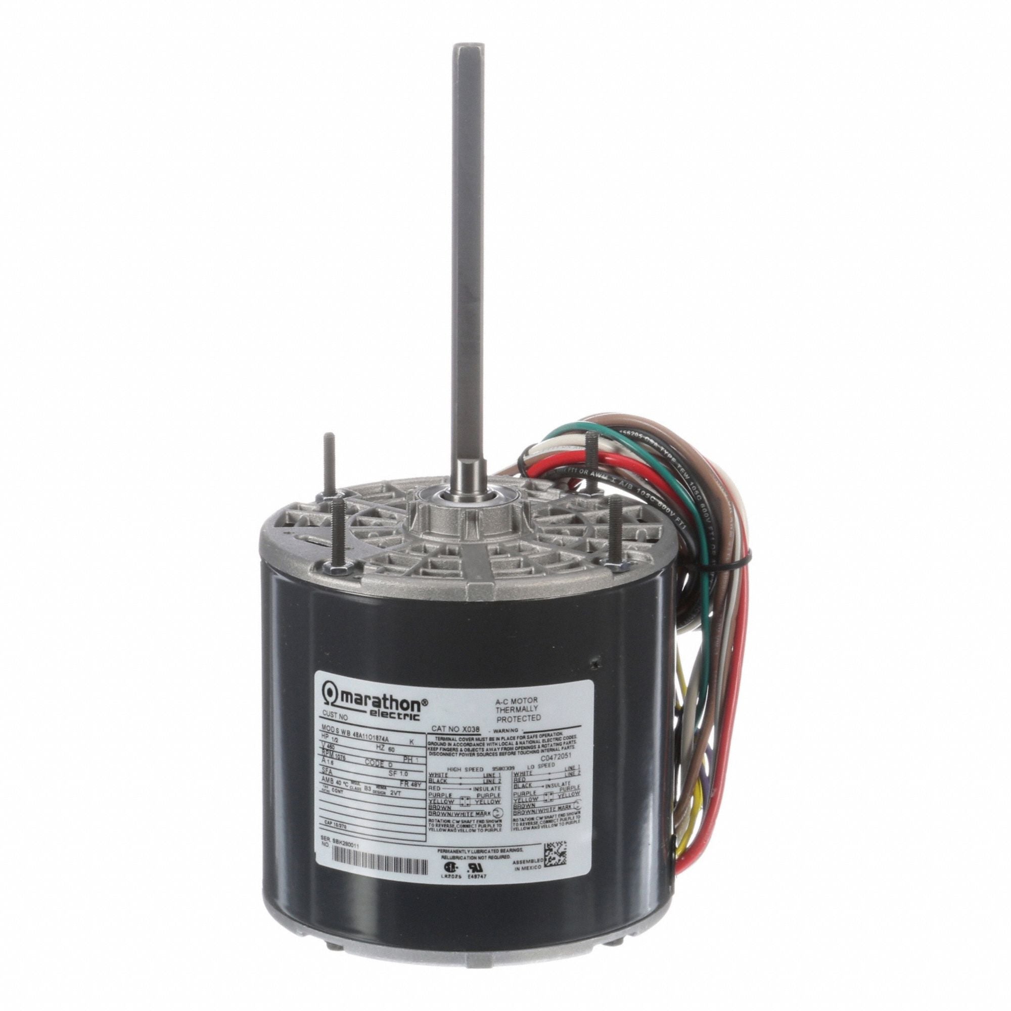 MARATHON MOTORS 048A11O1874 Direct Drive Blower Motor 460V
