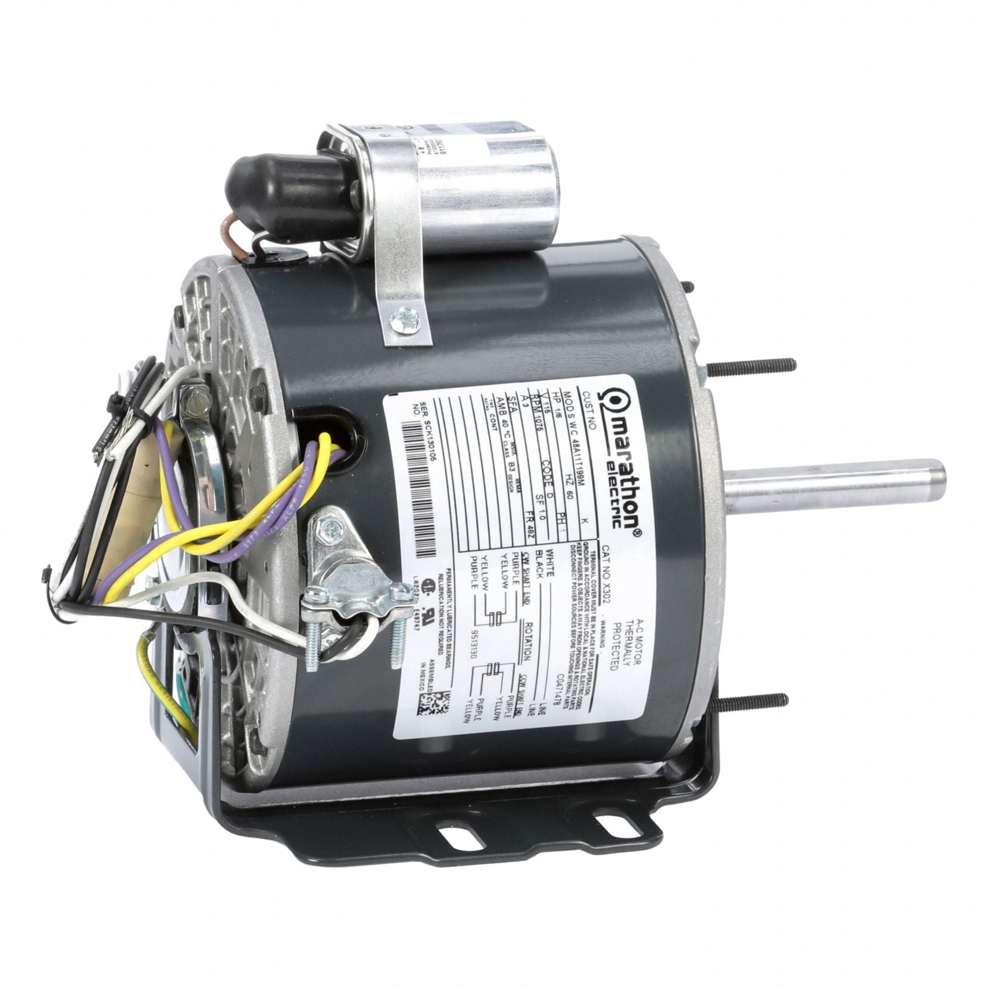 MARATHON MOTORS 048A11T199 Direct Drive Blower Motor 115V