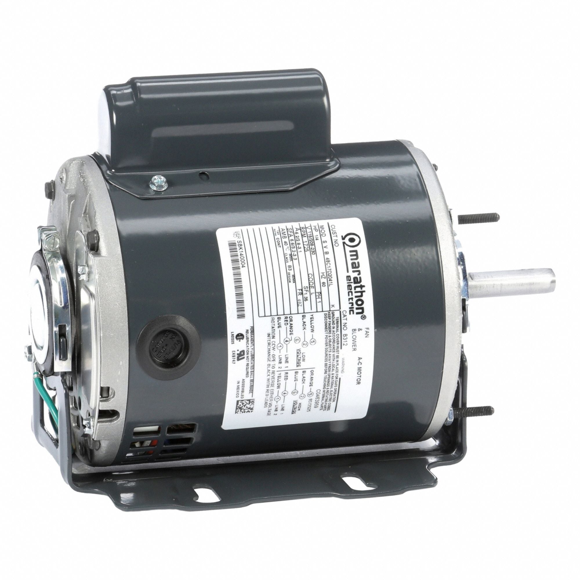 MARATHON MOTORS 048C17D2041 Direct Drive Blower Motor 115/208-230V