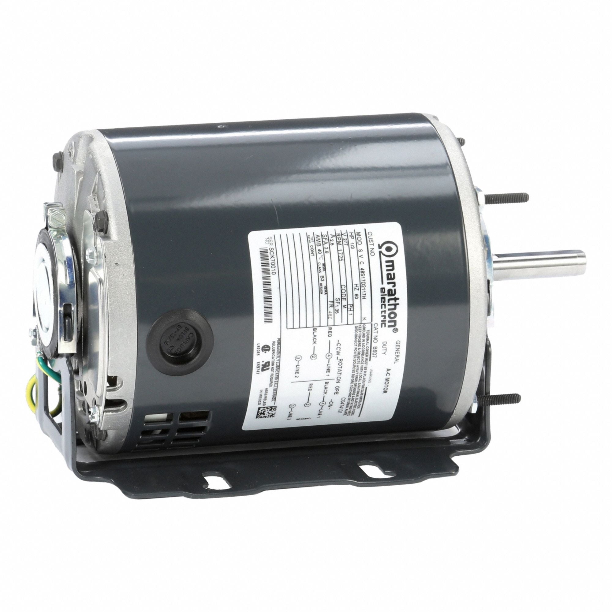 MARATHON MOTORS 048S17D2056 Direct Drive Blower Motor 115V