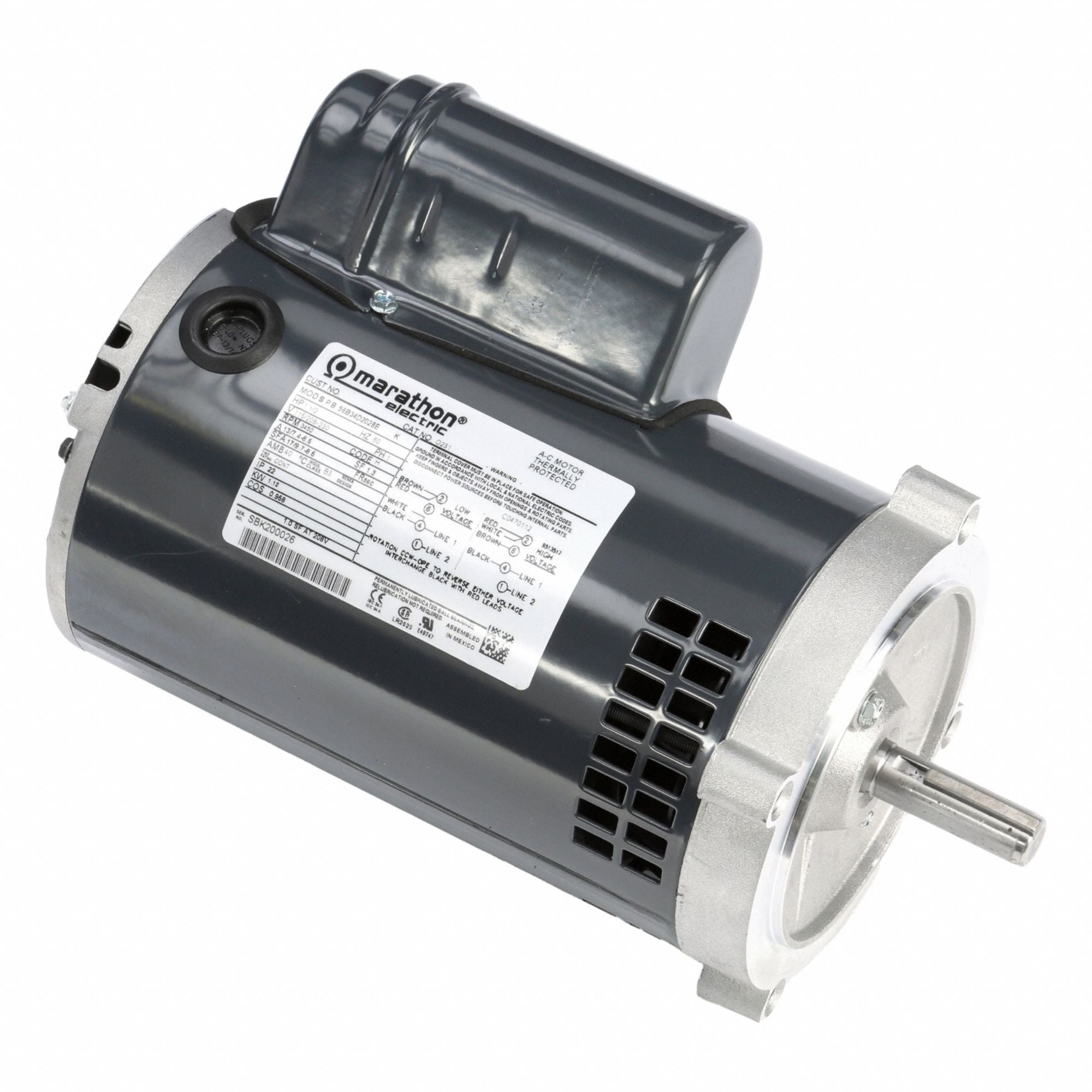 MARATHON MOTORS 056B34D2028 Direct Drive Blower Motor 115/208-230V