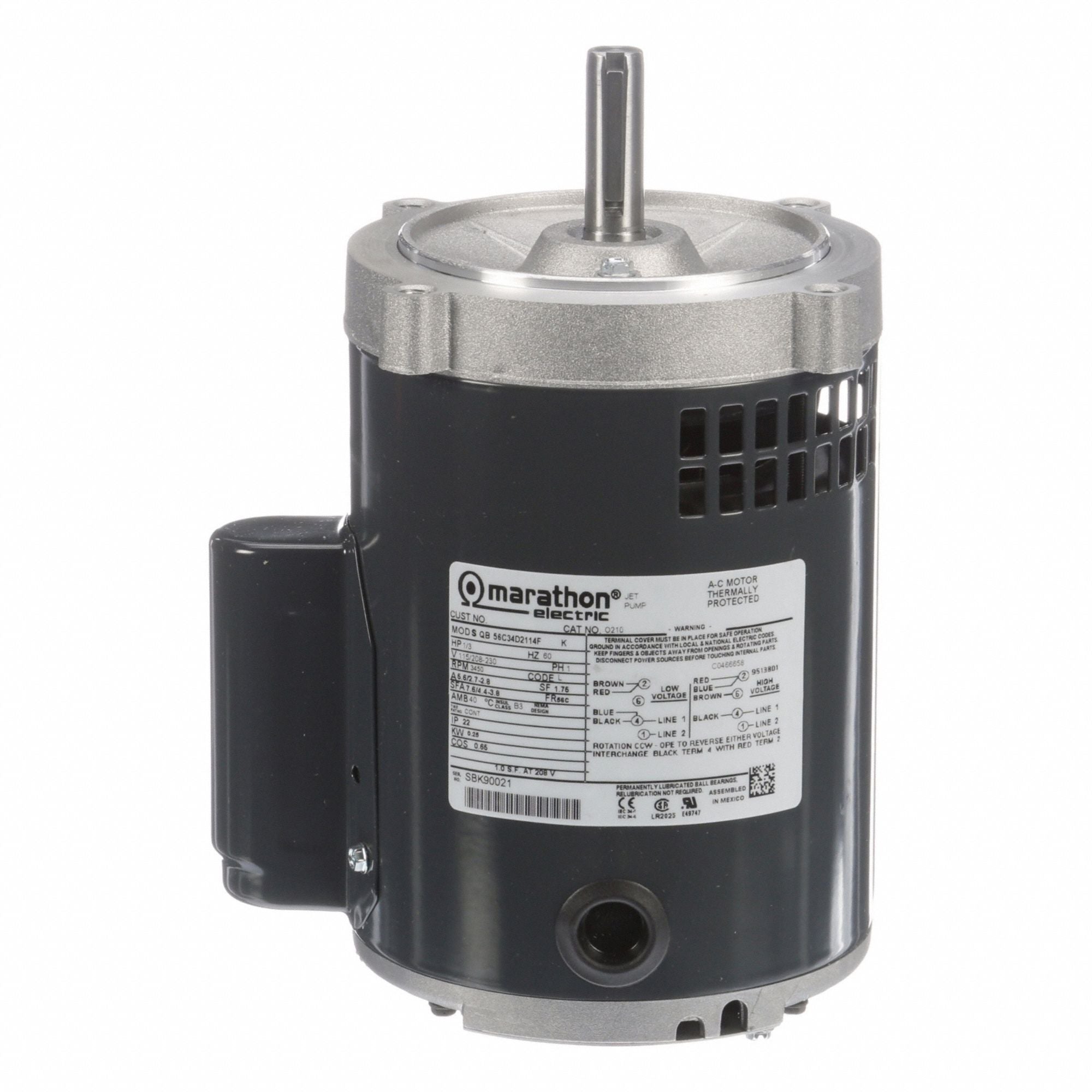 MARATHON MOTORS 056C34D2114 Direct Drive Blower Motor 115/208-230V