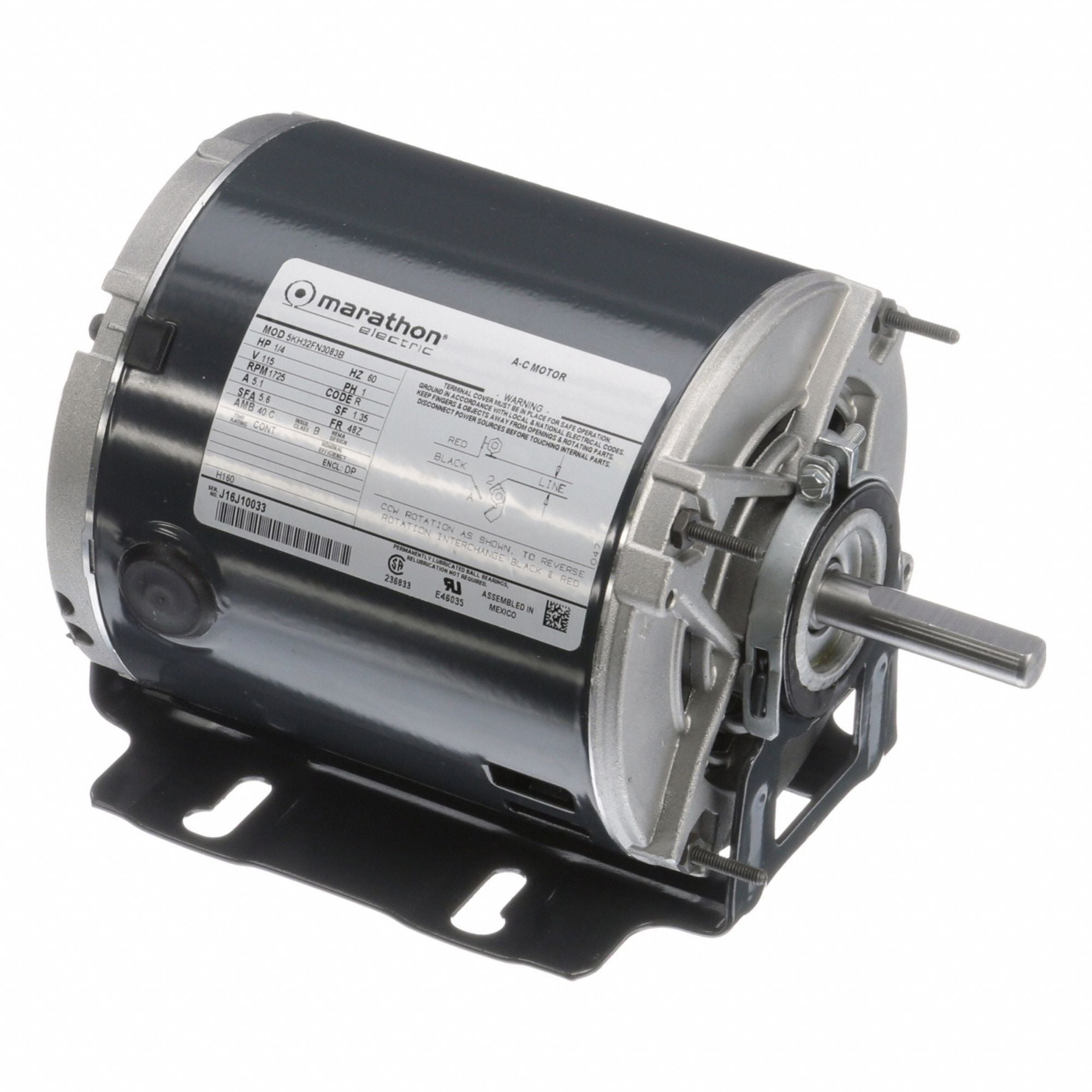 MARATHON MOTORS 5KH32FN3083 Direct Drive Blower Motor 115V