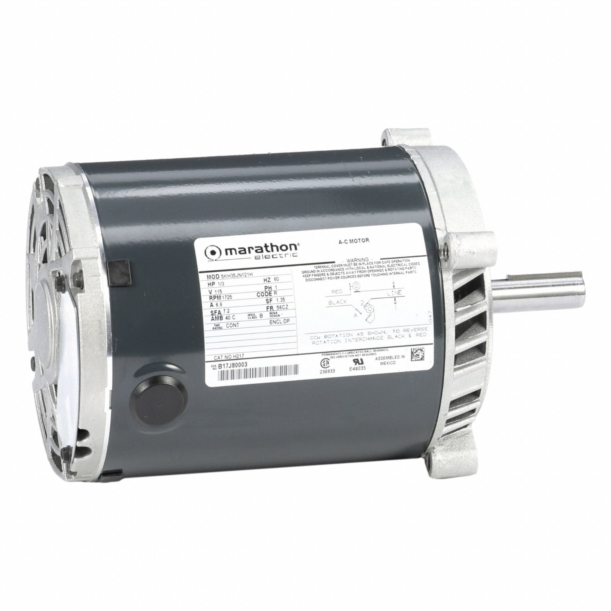 MARATHON MOTORS 5KH35JN121 Direct Drive Blower Motor 115V