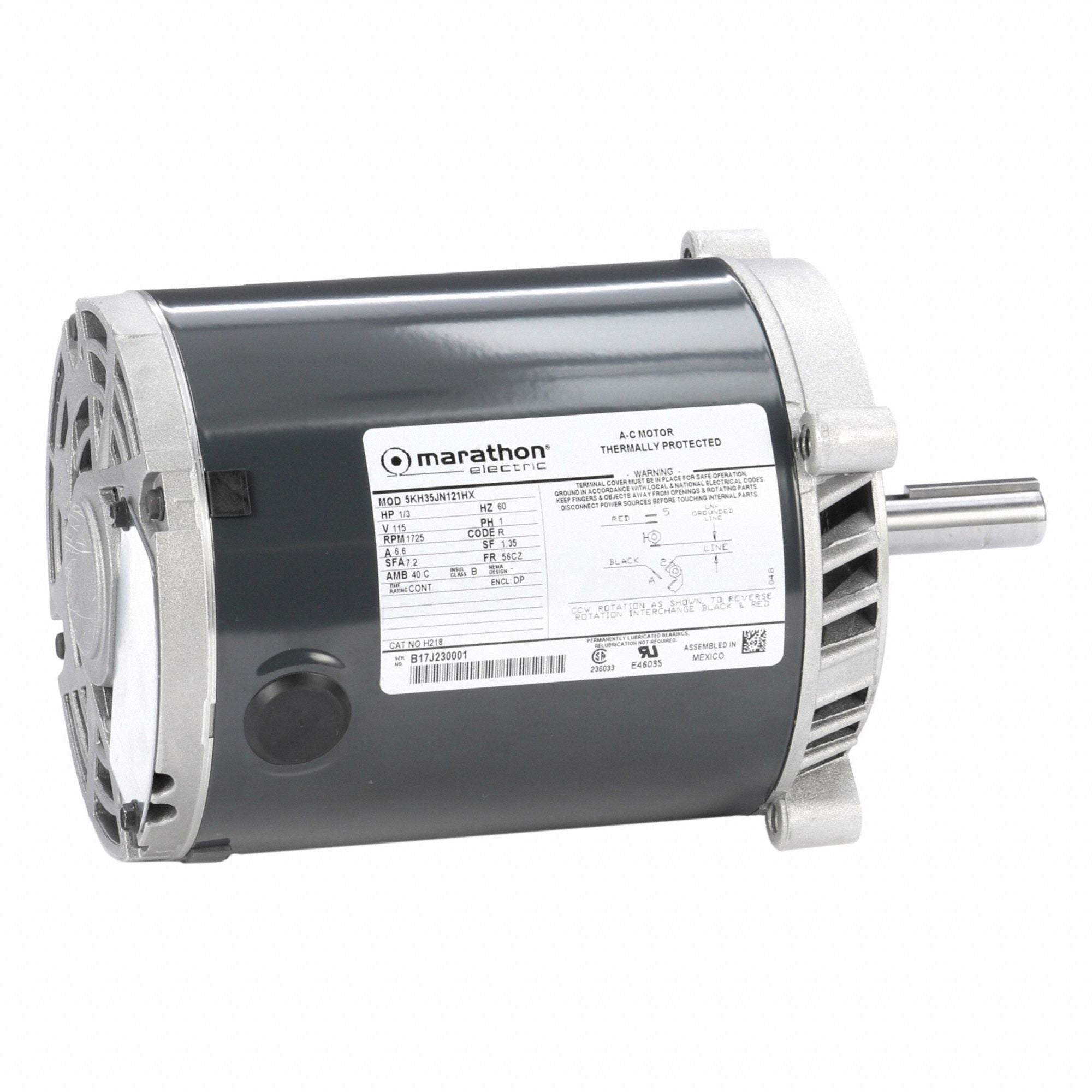 MARATHON MOTORS 5KH35JN121X Direct Drive Blower Motor 115V