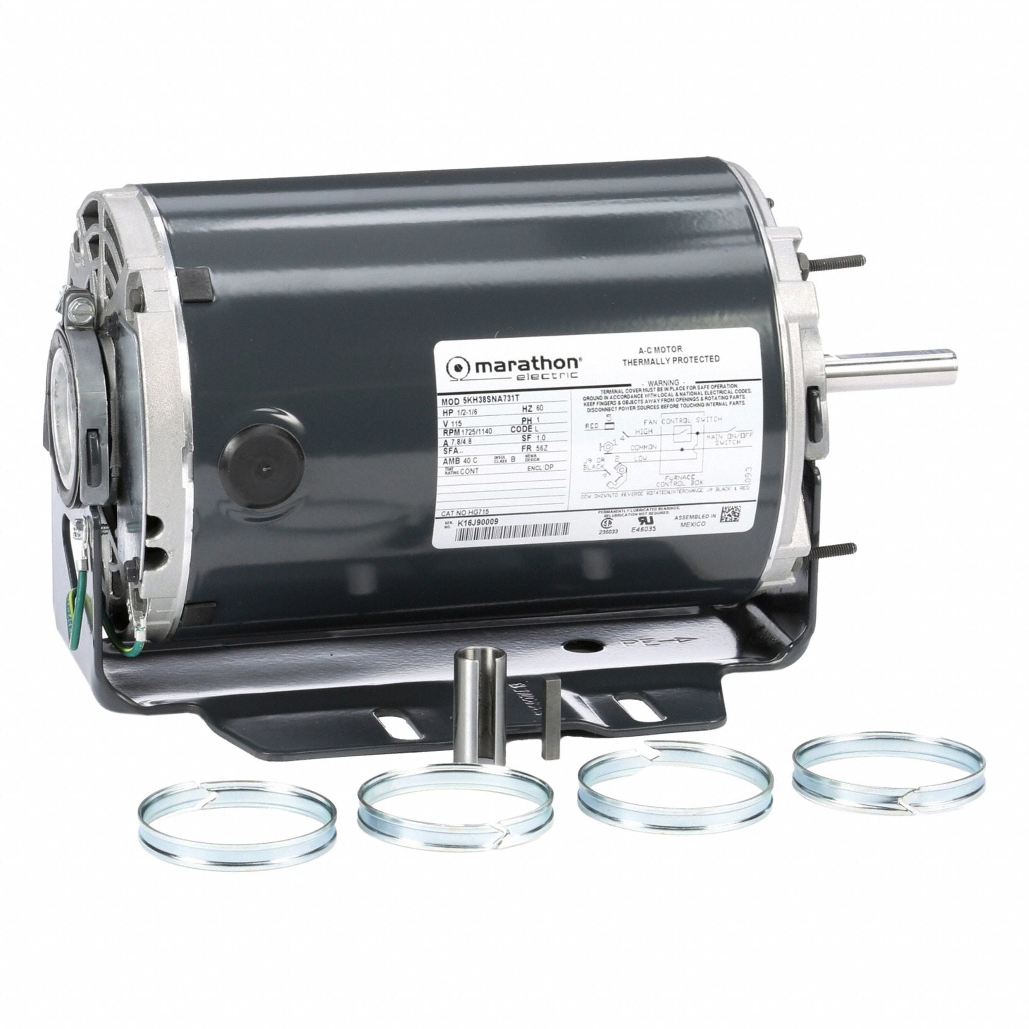 MARATHON MOTORS 5KH38SNA731T Direct Drive Blower Motor 115V