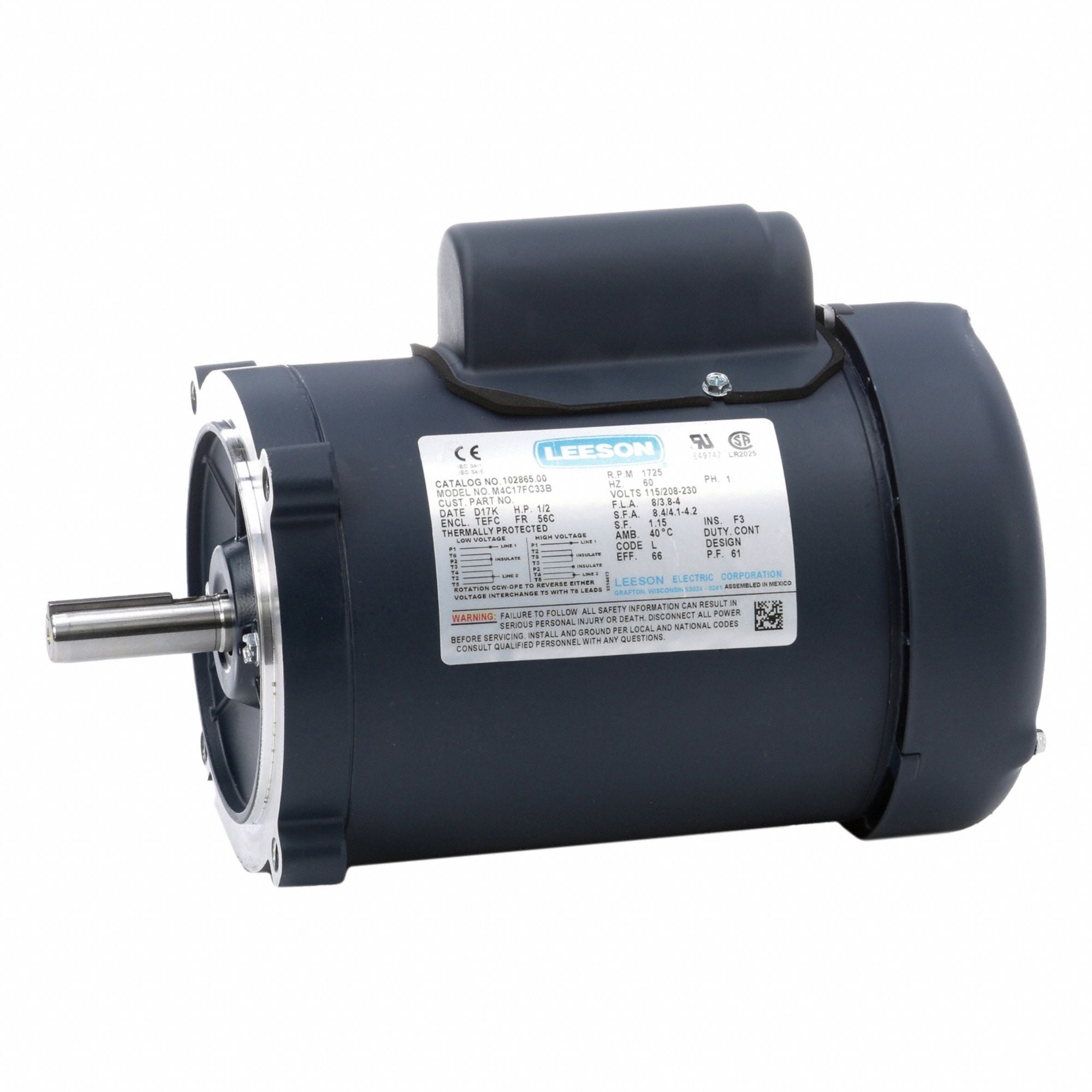 LESSON 10286500 General Purpose Motor 115/230V 21 lb