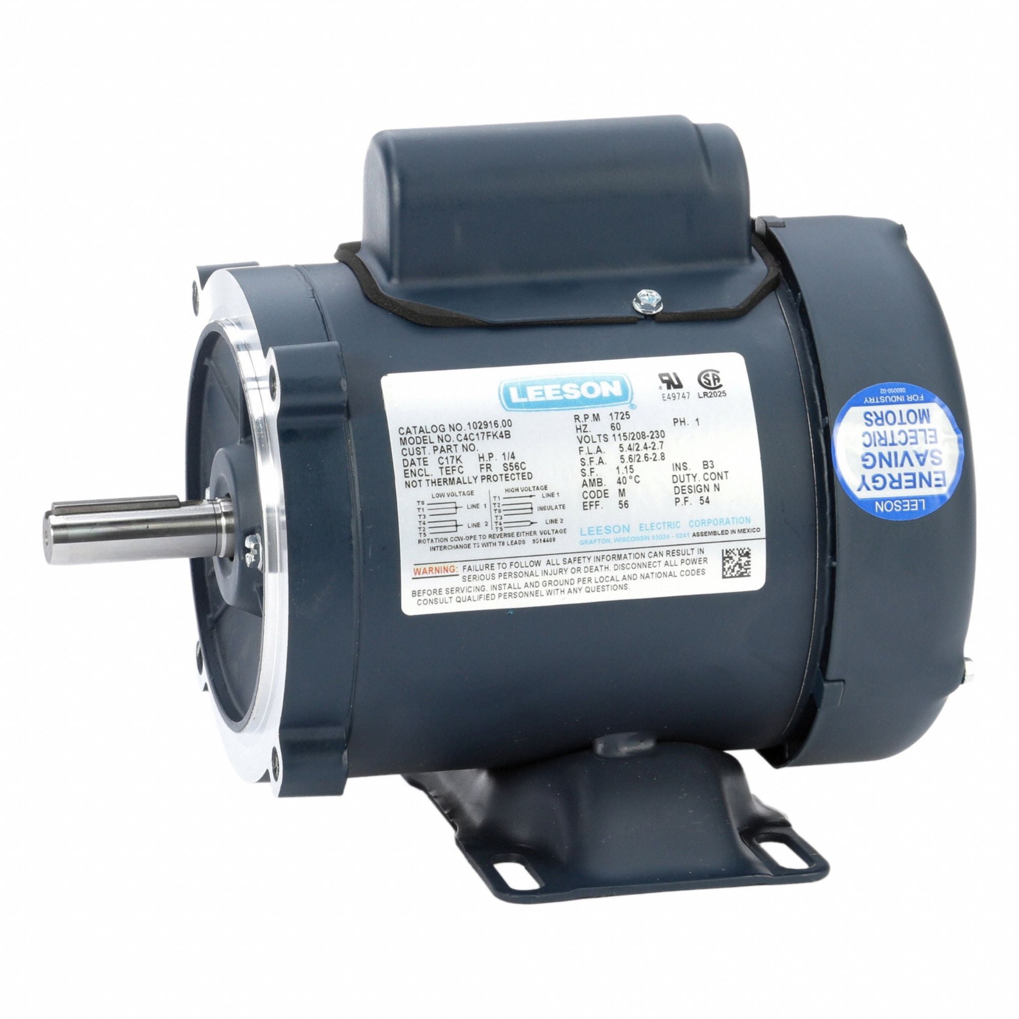 LESSON 10291600 General Purpose Motor 115/230V 18 lb