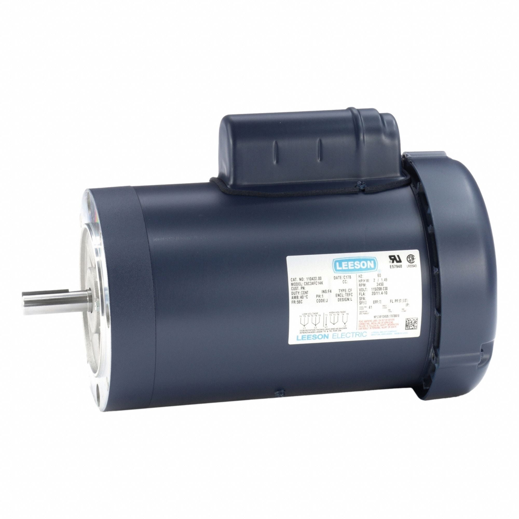 LESSON 11042200 General Purpose Motor 115/230V 43 lb