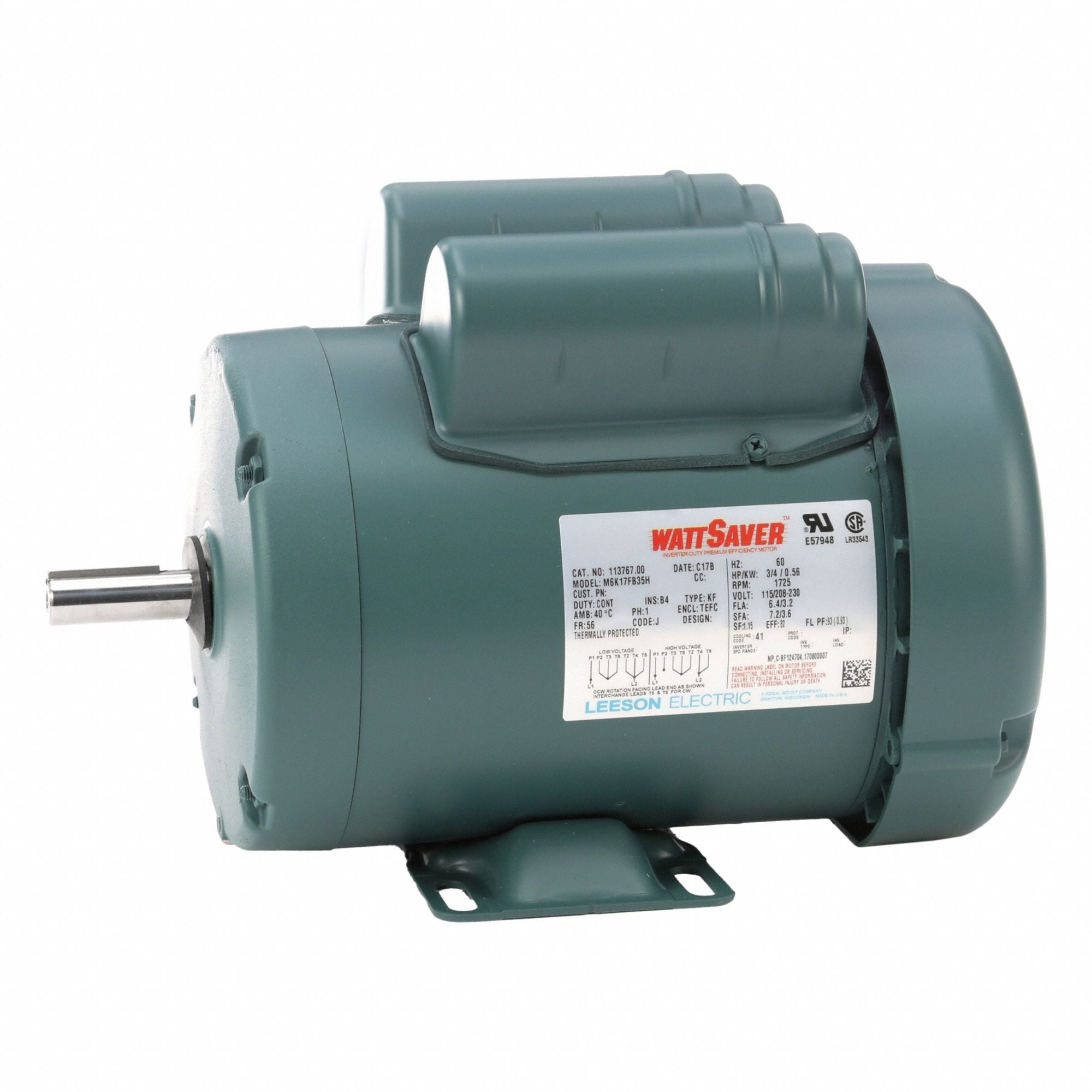 LESSON 11376700 General Purpose Motor 115/230V 38 lb