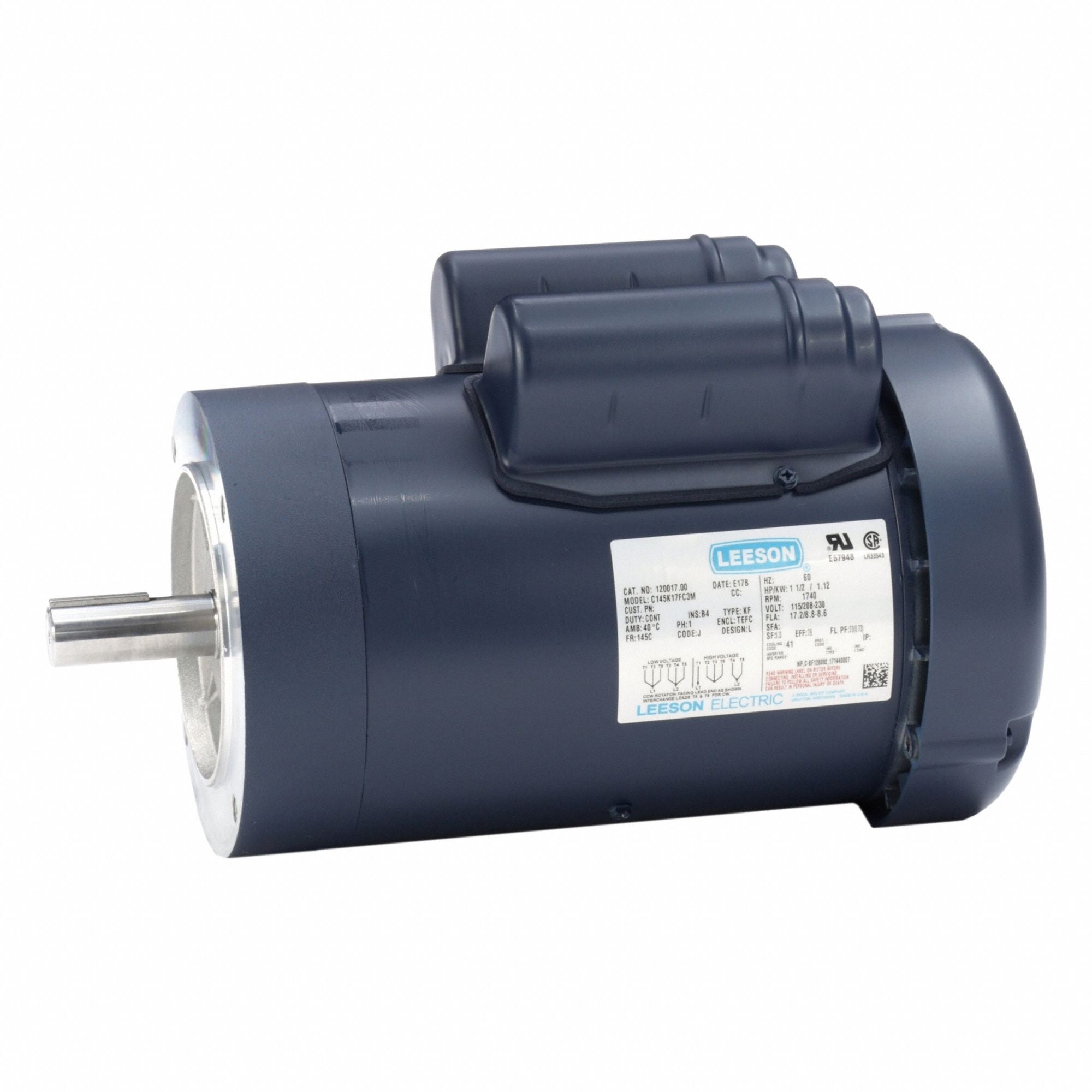 LESSON 12001700 General Purpose Motor 115/230V 43 lb