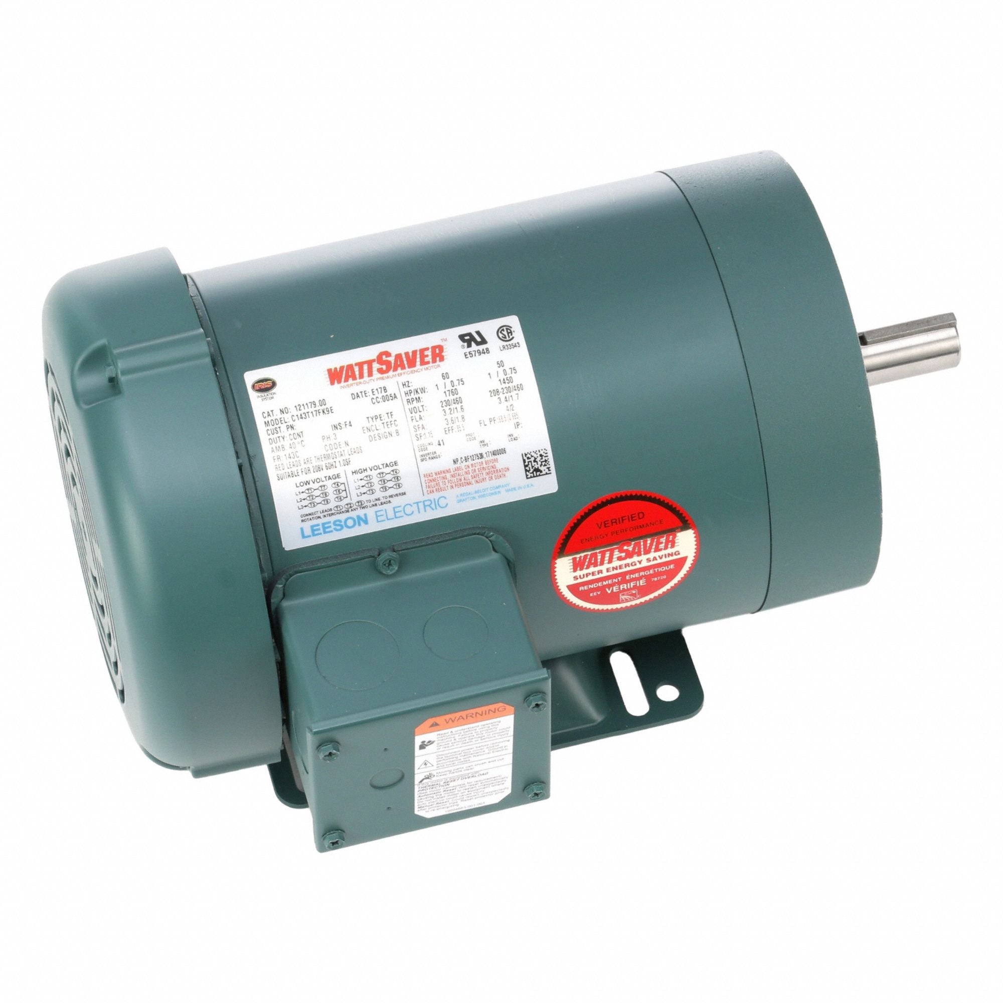 LESSON 12117900 General Purpose Motor 230/460V 37 lb