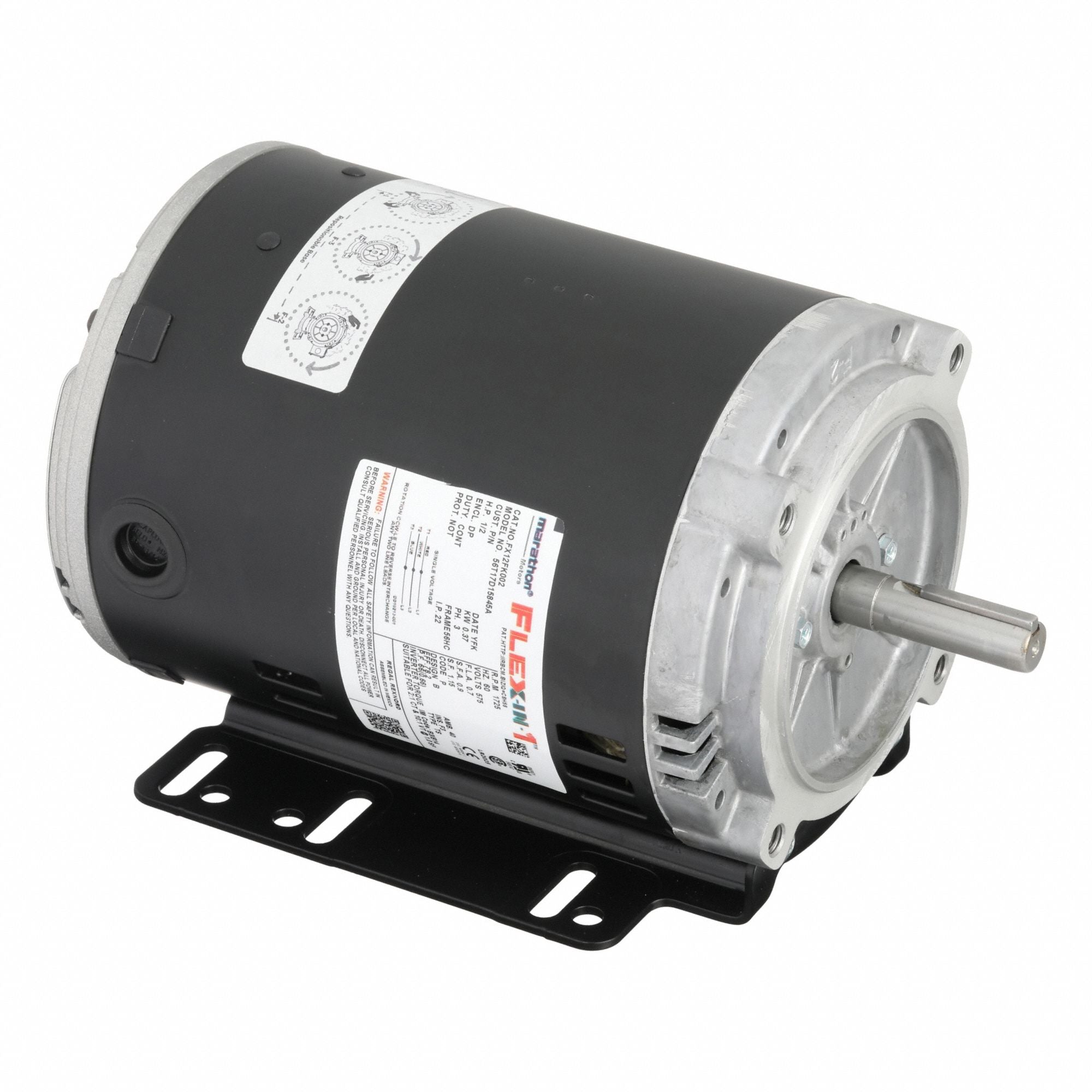 MARATHON MOTORS 056T17D15845 General Purpose Motor 575V 27 lb