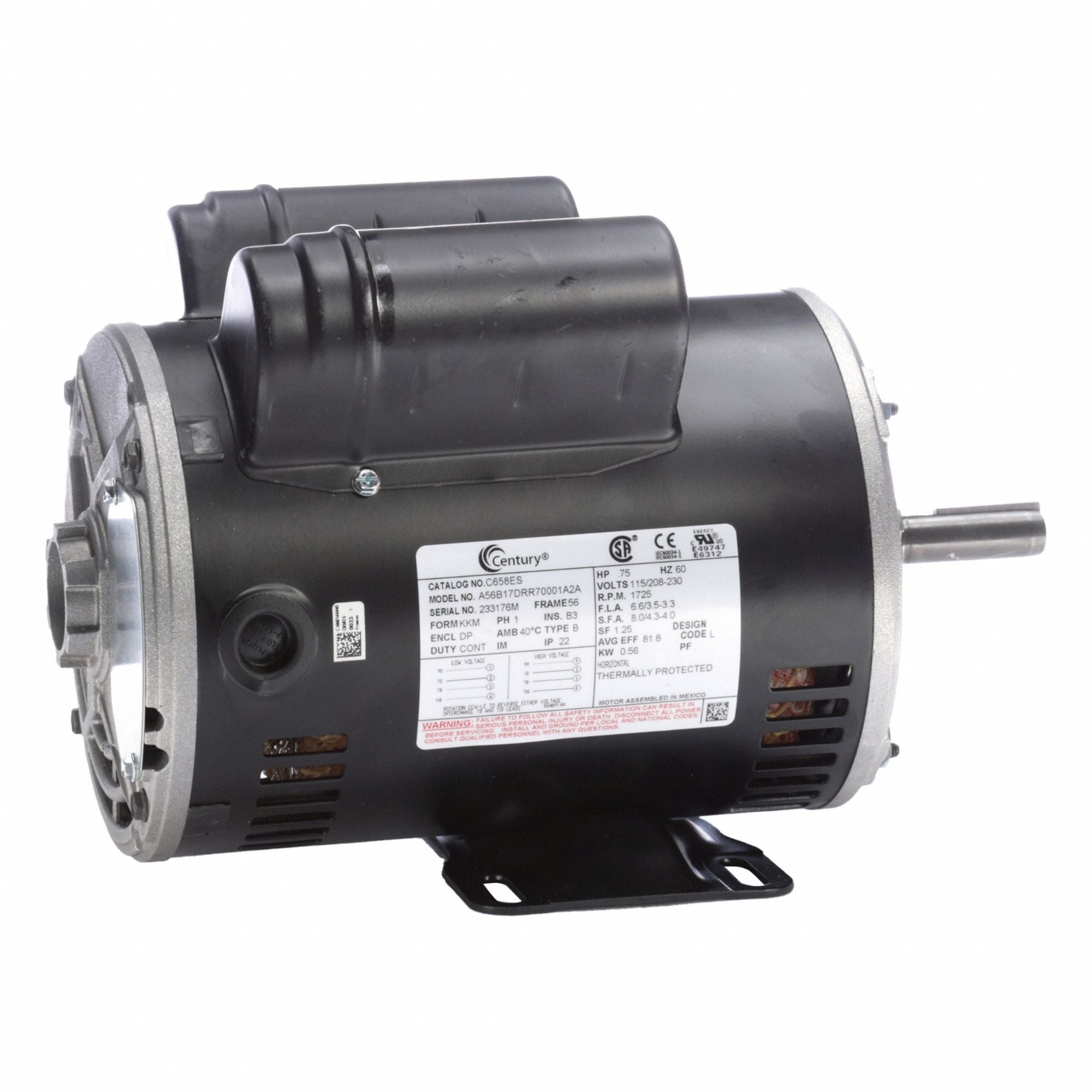 CENTURY C658ES General Purpose Motor 115/208-230V
