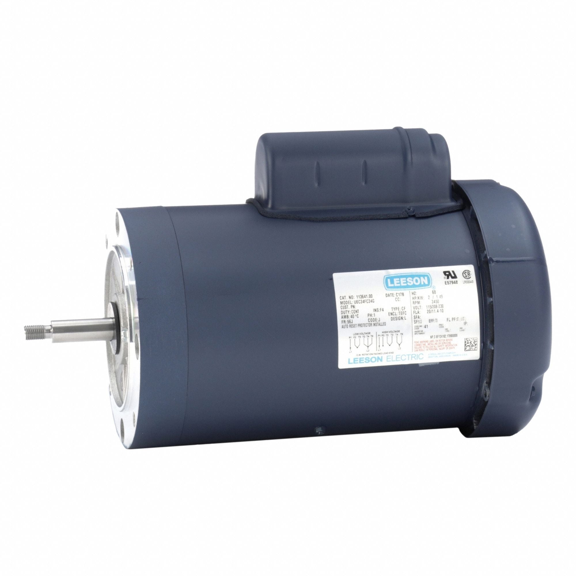 LESSON 11364100 Pool and Spa Pump Motor 115/230V 60 Hz