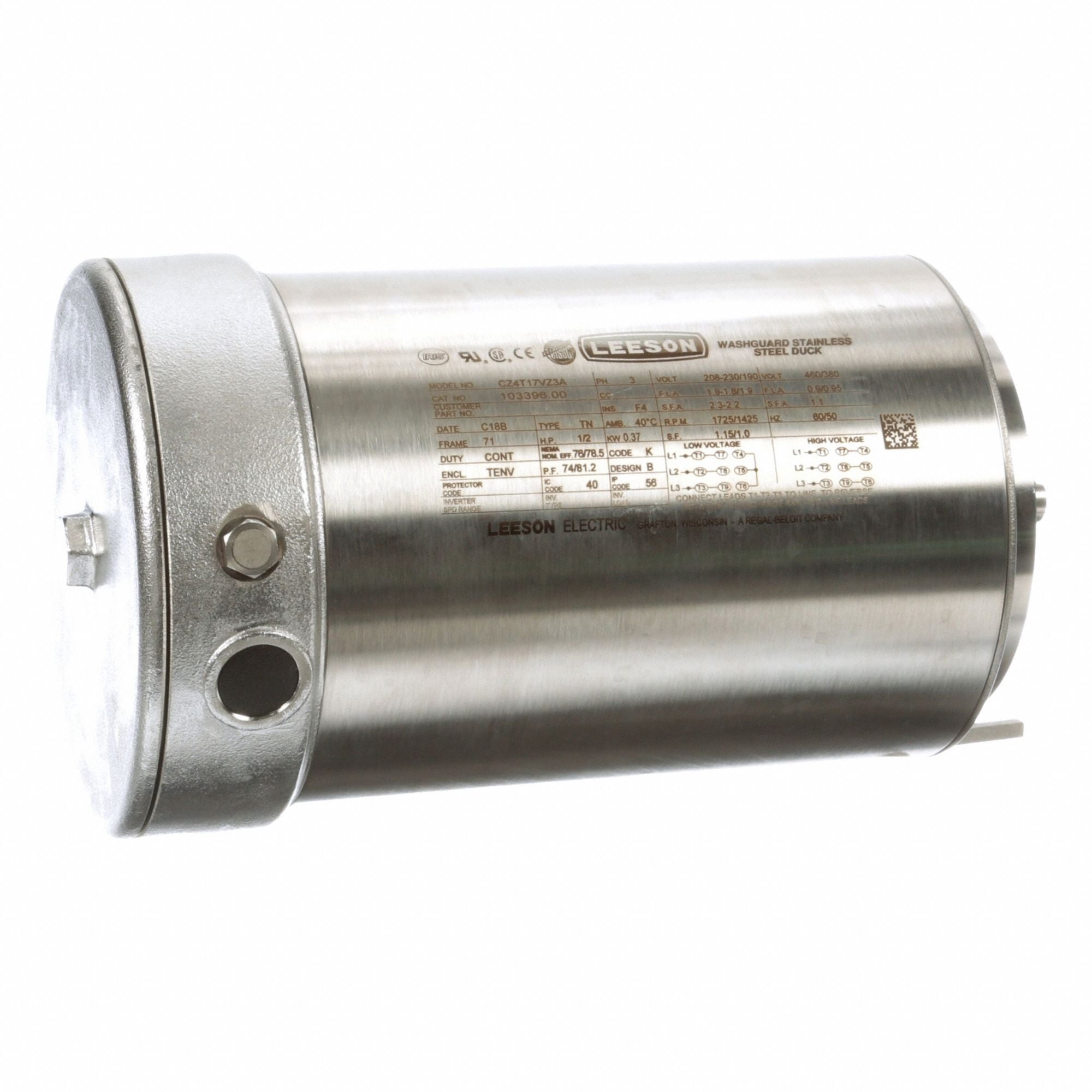 LESSON 10339600 Washdown Motor 230/460V AC 11 9/16 L
