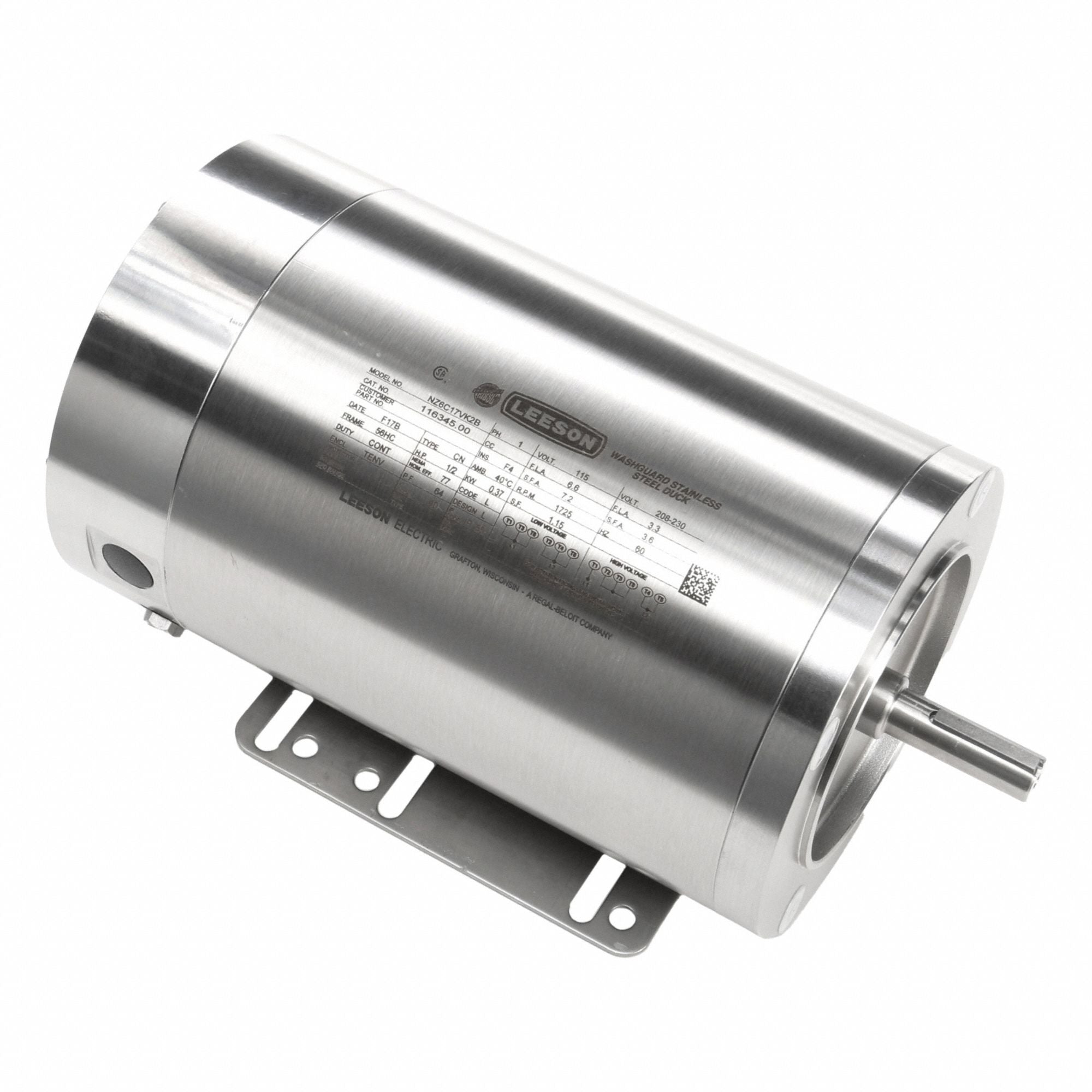 LESSON 11634500 Washdown Motor 115/230V AC 12 11/16 L