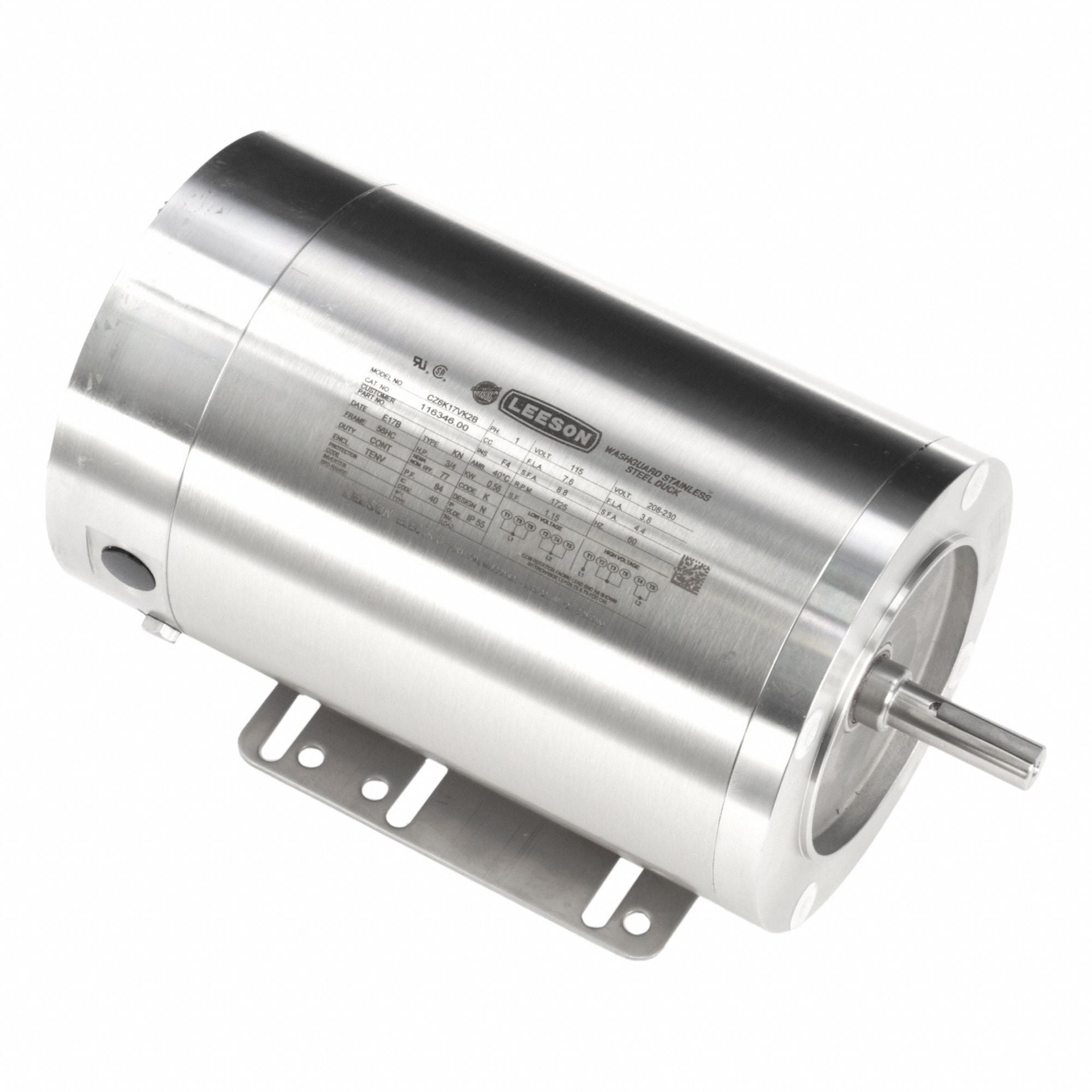 LESSON 11634600 Washdown Motor 115/230V AC 12 11/16 L