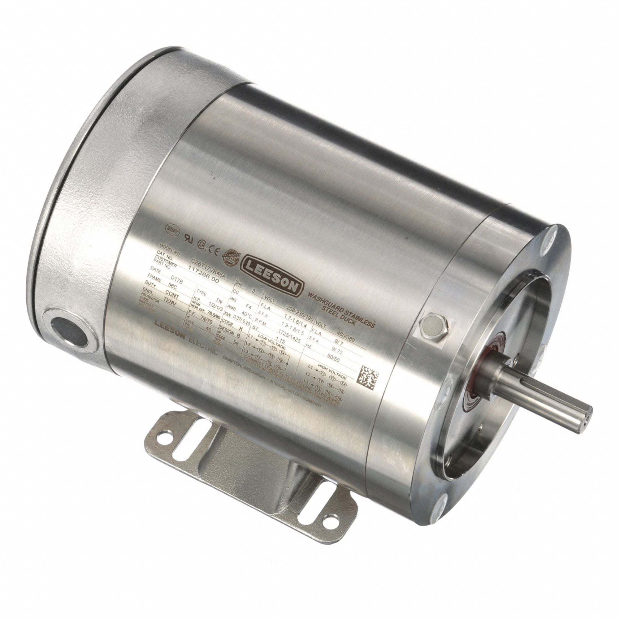 LESSON 11726600 Washdown Motor 230/460V AC 11 1/4 L