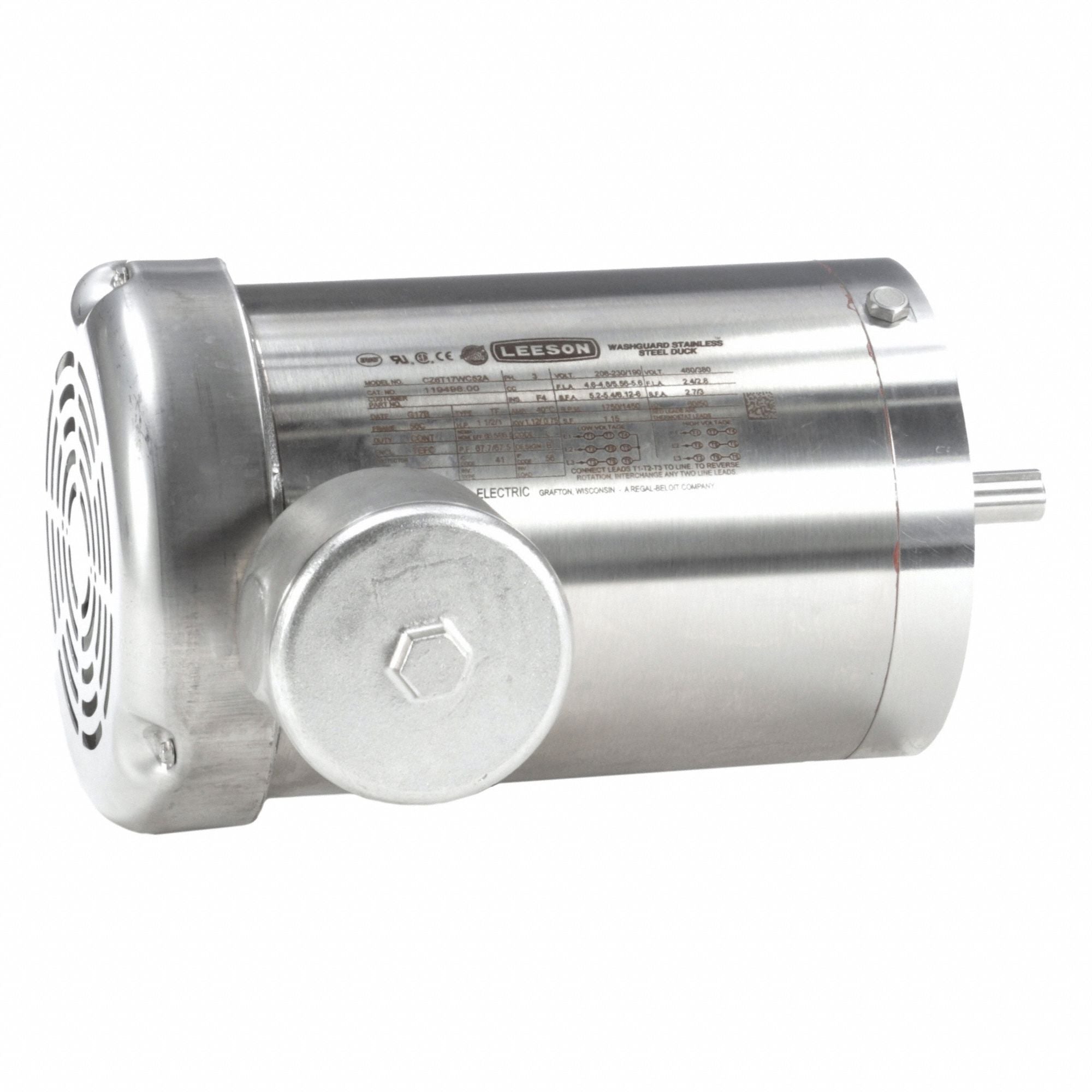 LESSON 11949800 Washdown Motor 230/460V AC 12 11/16 L