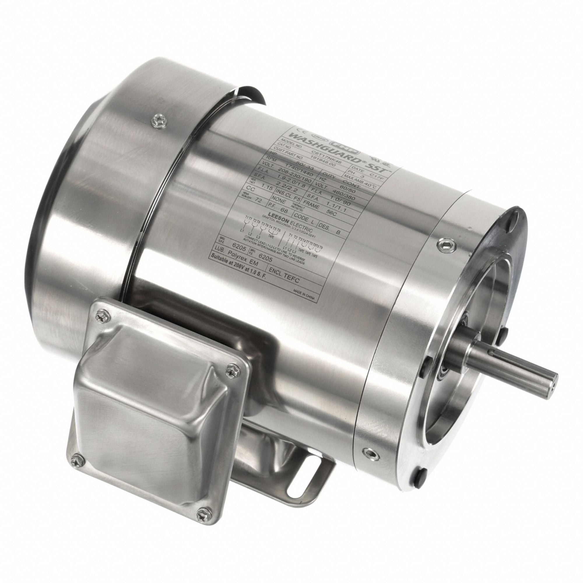 LESSON 19194900 Washdown Motor 230/460V AC 11 11/16 L
