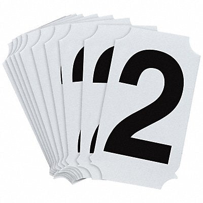 BRADY 8210P2 Numbers and Letters Labels PK 10