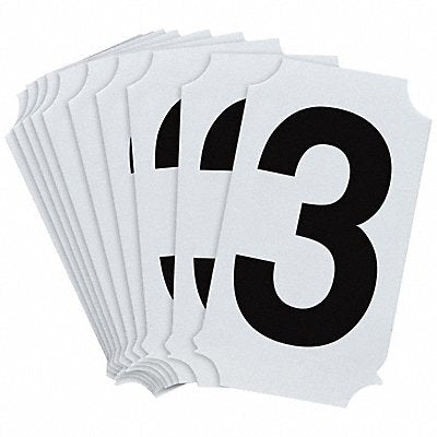 BRADY 8210P3 Numbers and Letters Labels PK 10