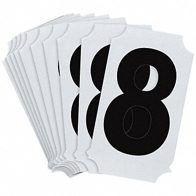 BRADY 8210P8 Numbers and Letters Labels PK 10