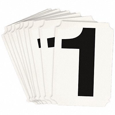 BRADY 8215P1 Numbers and Letters Labels PK 10
