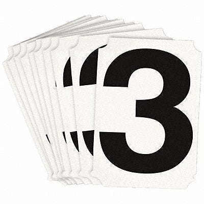 BRADY 8215P3 Numbers and Letters Labels PK 10