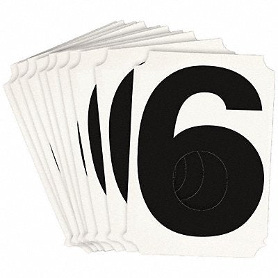 BRADY 8215P6 Numbers and Letters Labels PK 10