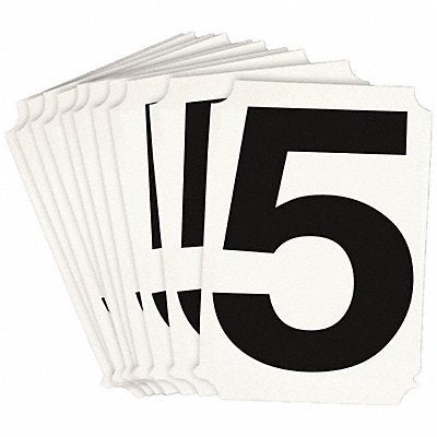 BRADY 8220P5 Numbers and Letters Labels PK 10