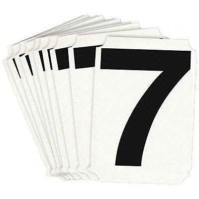 BRADY 8220P7 Numbers and Letters Labels PK 10