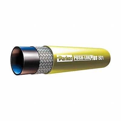 PARKER 80116YEL010 Hydraulic Hose 1 in I.D 10 ft L