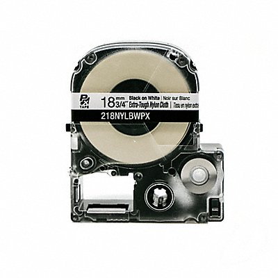 EPSON 218NYLBWPX Nylon Cloth Label Tape 19 ft L Matte Wht