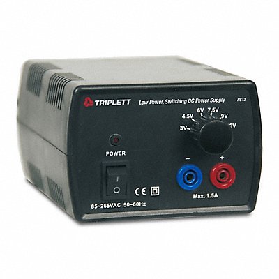 TRIPLETT PS12 DC Power Supply 4.3 H Ring 18 W 5.5 D