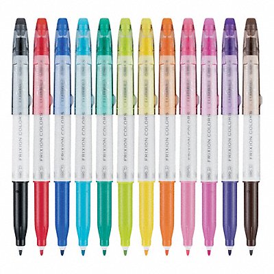 PILOT 44155 Pen Set Assorted Erasable Felt-Tip PK12