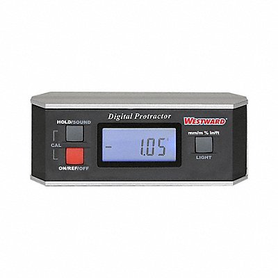WESTWARD 827HZ1 Digital Protractor -360 to 360 90 x 4