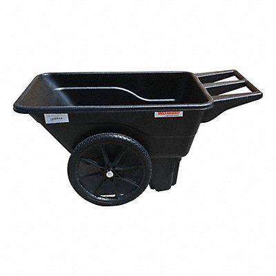 WESTWARD 829LG2 Wheelbarrow PP 7-1/2 cu ft Flat Free
