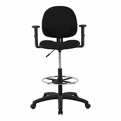 GRAINGER 830KL1 Drafting Chair Black 25 D 275 lb