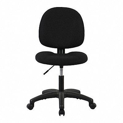 GRAINGER 830KL4 Task Chair Armless Black Petite 275 lb