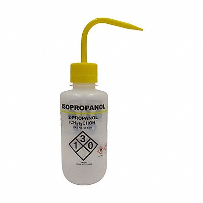 GRAINGER 832J90 Wash Bottle 500 mL Cap. Plastic PK5
