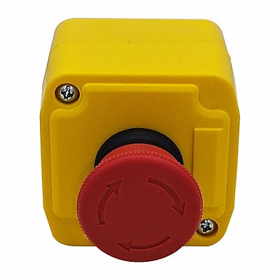 DAYTON GGS116299 Control Station Feed-Thru Hub Style Red