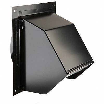 BROAN 843BL Wall Cap black for 6IN round duct